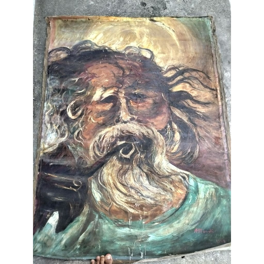 Lukisan ,  affandi 1947 , cocok koleksi pajangan DLL