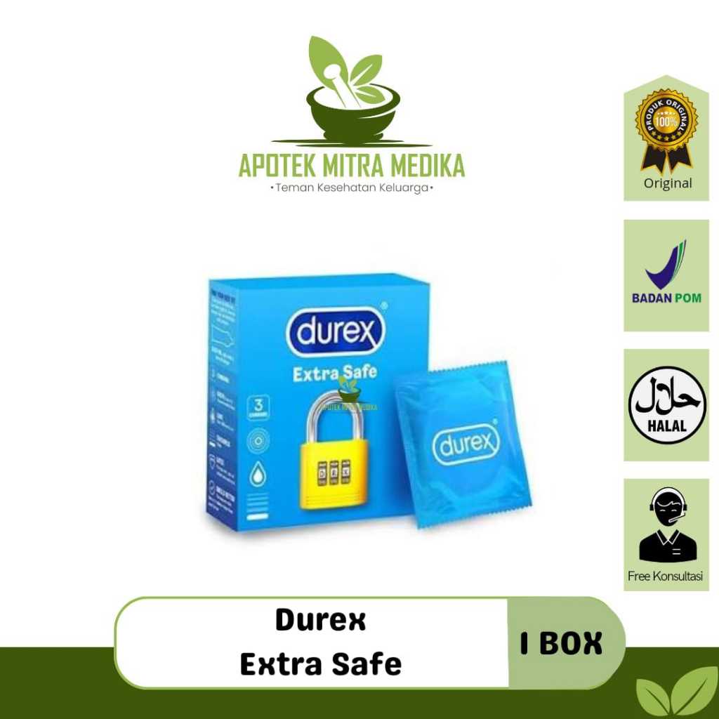 Kondom Durex Extra Safe Isi 3