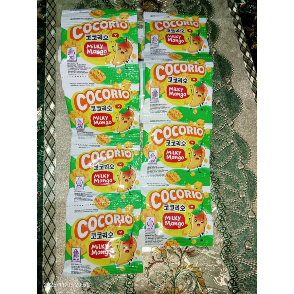 Cocorio Milky Mango 1 Renceng ( 10 Sachet )