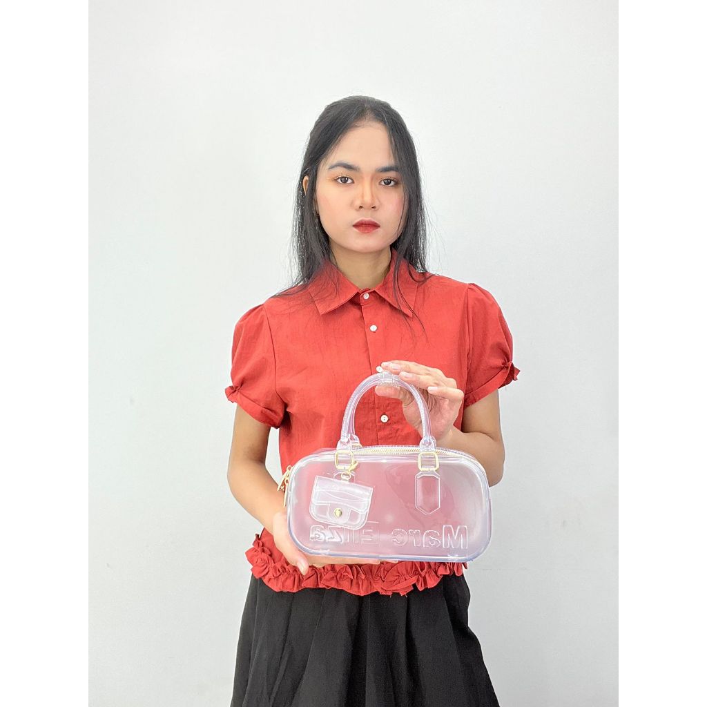 Jelly Bag PVC Transparent Handbag Crossbody Marc Elza