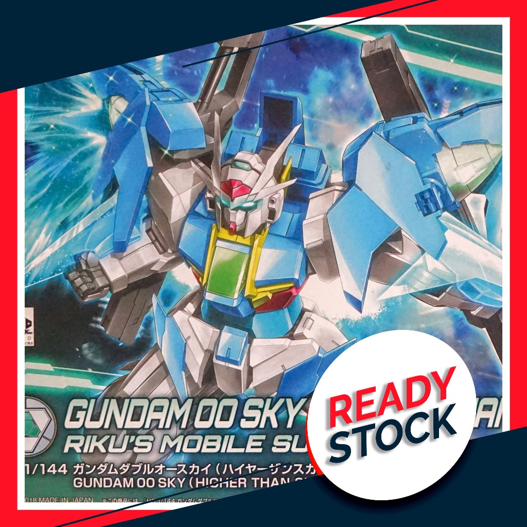 HGBD GN-0000DVR/S Gundam 00 Sky Bandai (Tanpa Stand & Effect)