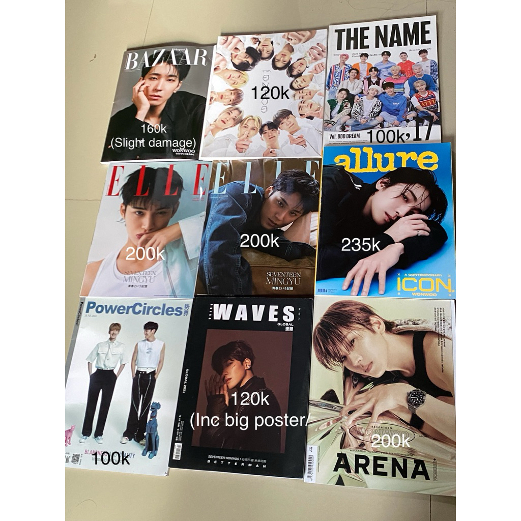 MAJALAH SEVENTEEN MINGYU WONWOO