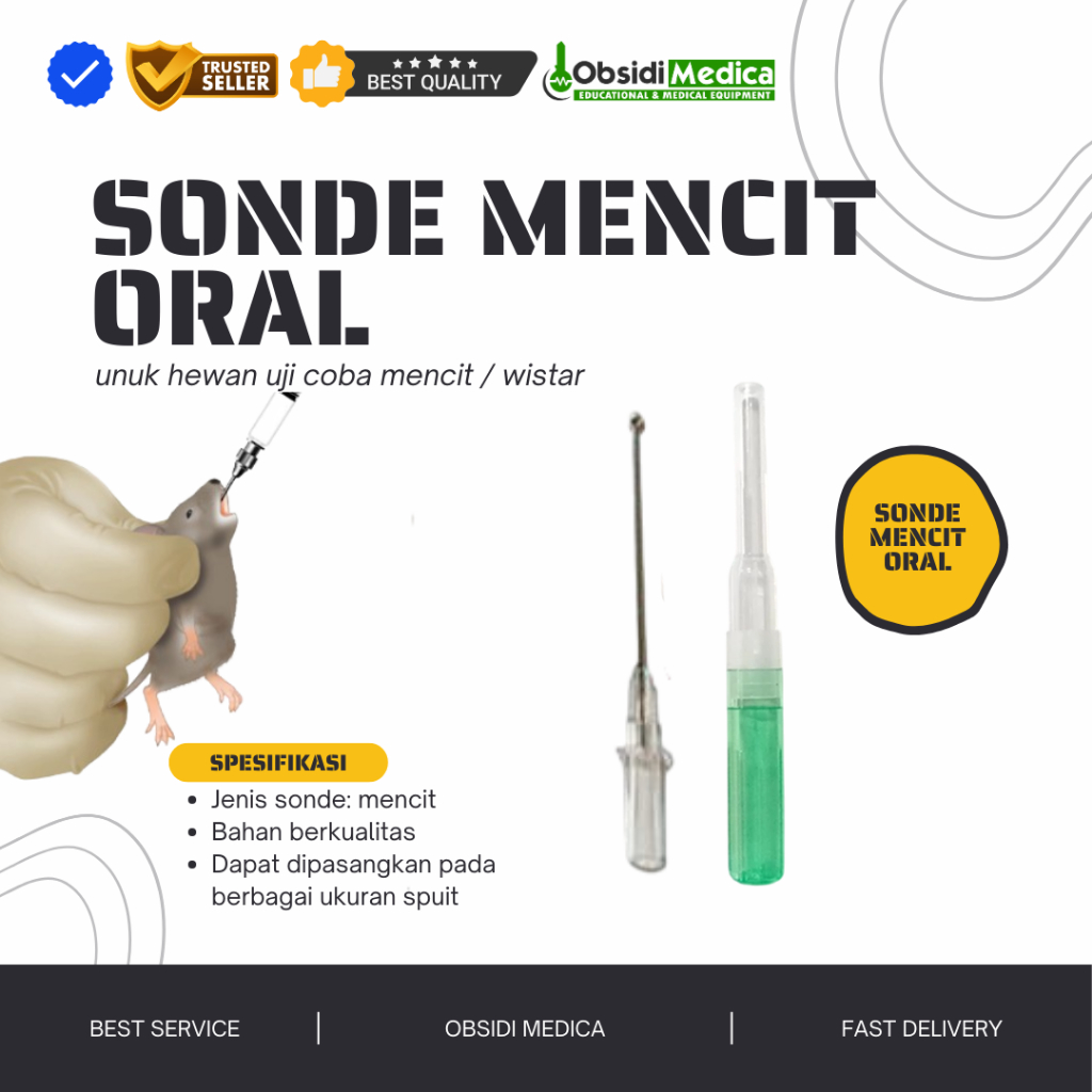 Sonde Mencit Oral Gavage Praktikum Farmakologi
