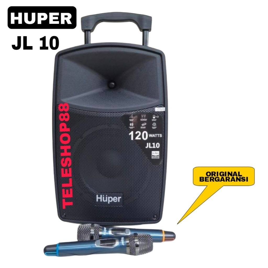 Huper Speaker Portable 10 Inch JL10 Bluetooth