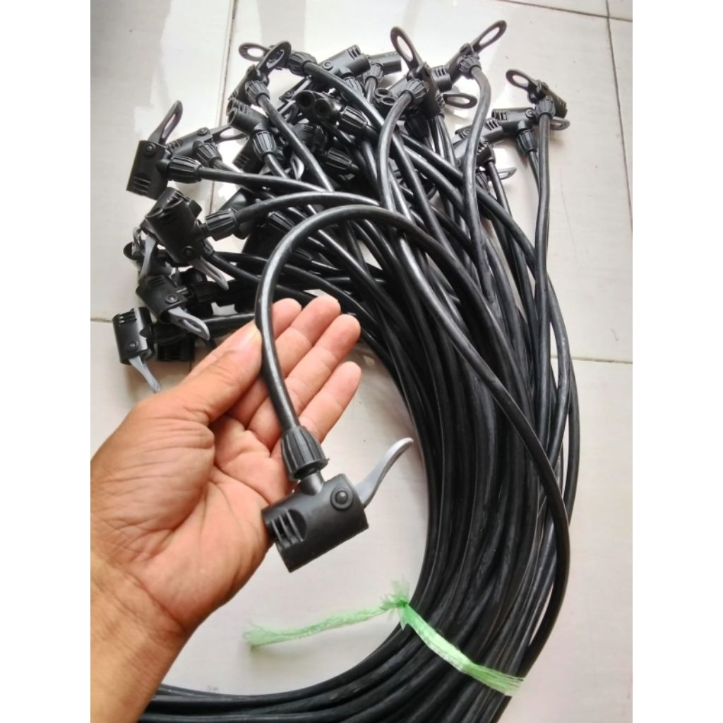 Selang pompa karet tabung besi drat