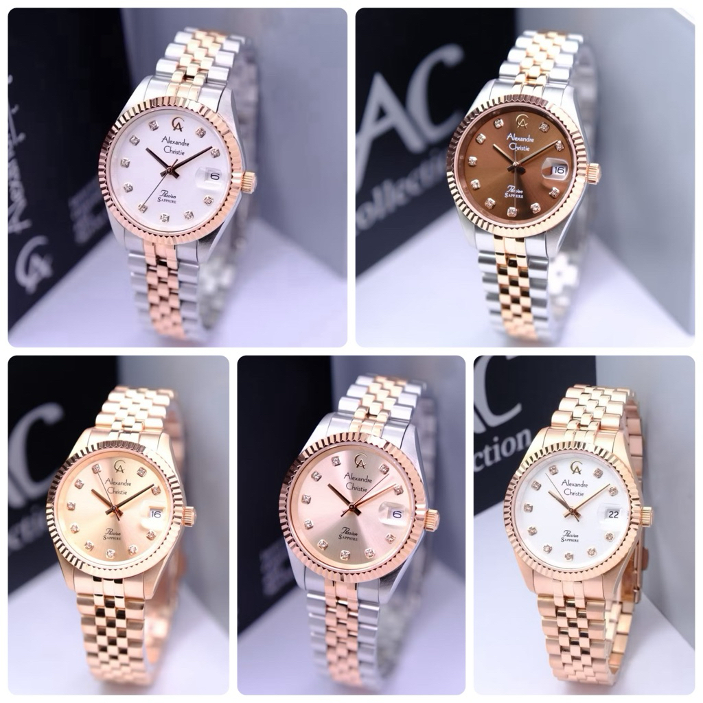 Jam Tangan Wanita Pria Couple Alexandre Christie Ac 5013 ac5013 Ac5012 Ac 5012 Ac5014 Ac 5014