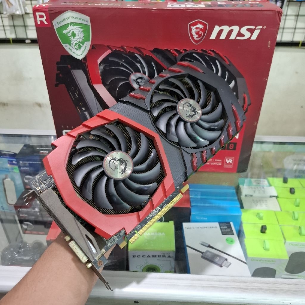 VGA MSI AMD RADEON RX570 4GB GDDR5 256 Bit Fullset