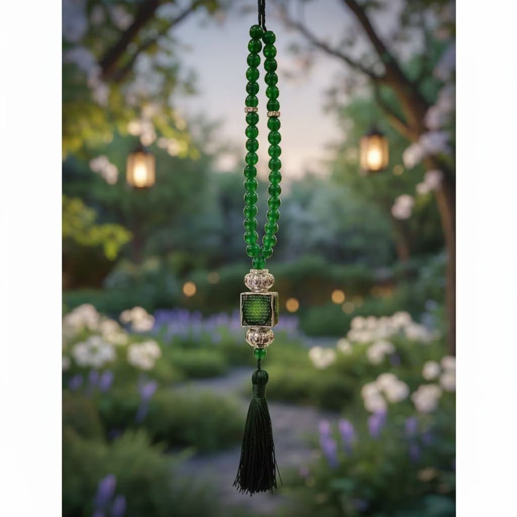 Kaligrafi Hiasan spion dalam mobil motif tasbih