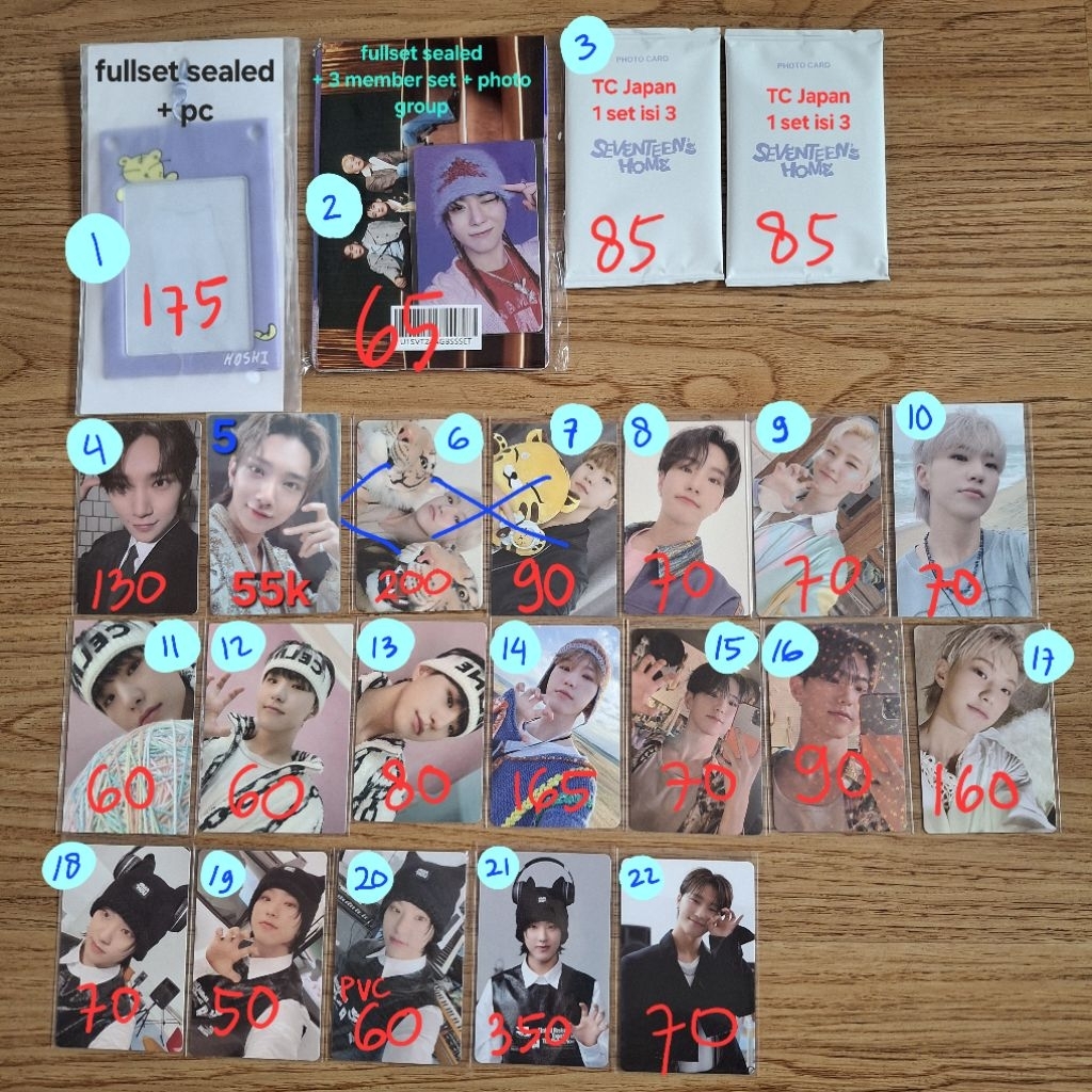 [READY STOCK] OFFICIAL SEVENTEEN PHOTOCARD MERCH POB PRE ORDER BENEFIT PC TRADING CARD TC ALBUM CARA