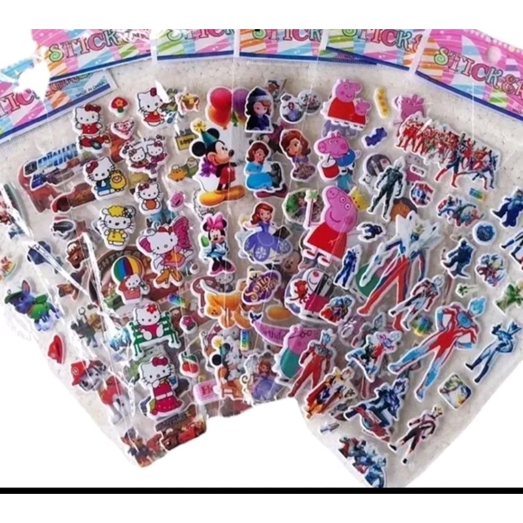 Stiker Lucu Anak Perempuan Gambar Random