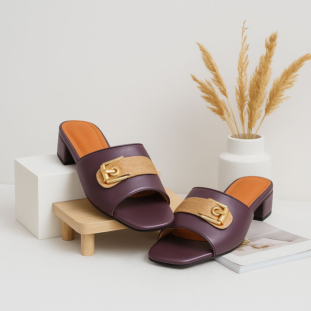 Arsyila Shoes - Sandal Heels Clogs Ibu Ibu Ukuran Big Size 40 41 42 43 44 45 / Sendal Selop Pesta Ko