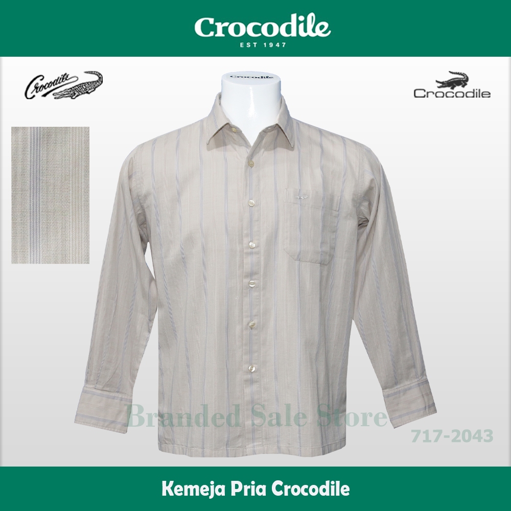 Kemeja Pria Lengan Panjang / Baju Lengan Panjang Crocodile 717-2043-51