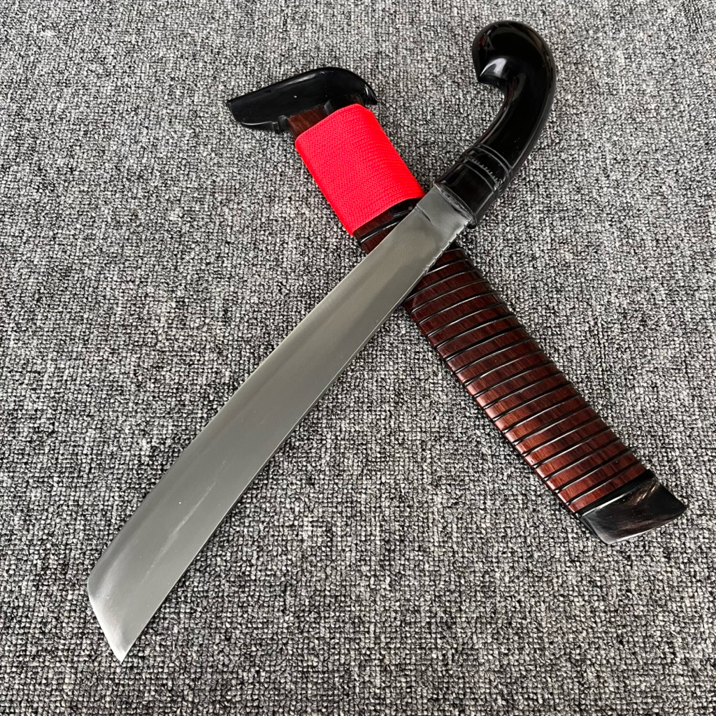 pisau glk multiguna gagang tanduk sarung kayu sonokeling