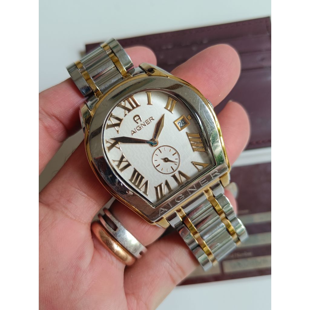 Jam Aigner Modena A127100 original bekas lengkap kartu sertifikat Normal semua siap pakai