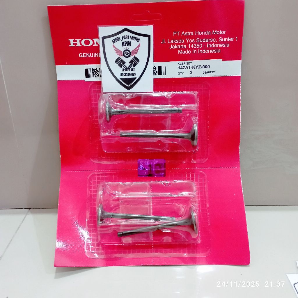 Klepset Payung Klep + Seal Klep Honda Supra X 125 Fi Helm in Blade New 125 Fi