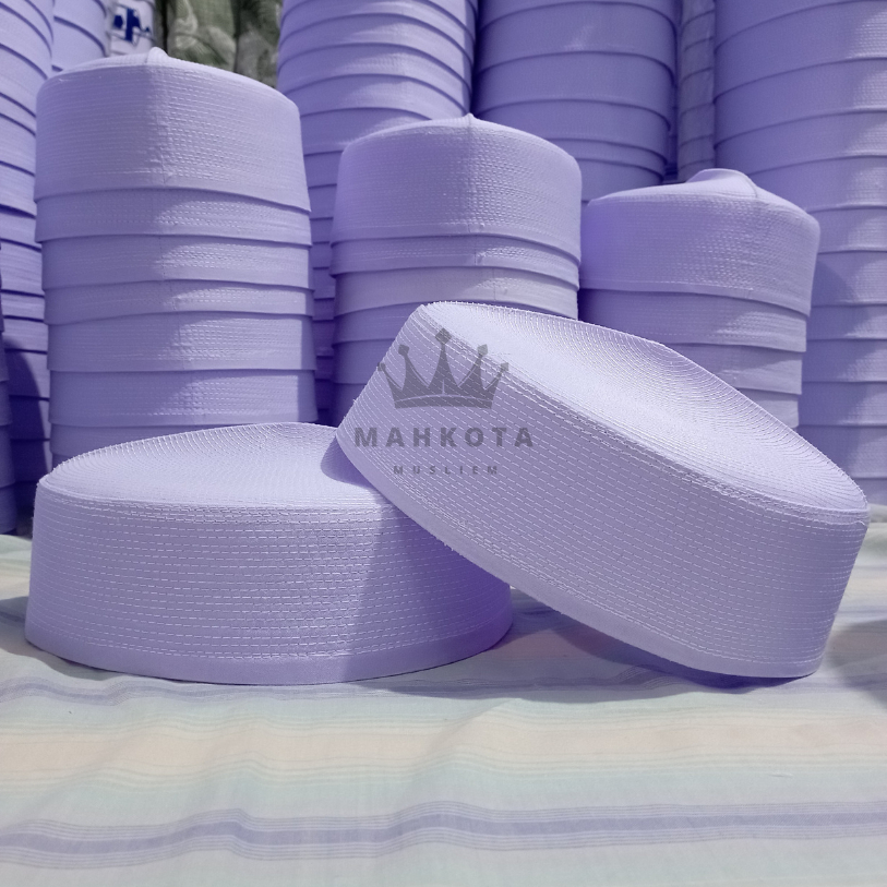 Peci Kopiah Diskon Peci Habib Bahar Putih 6cm