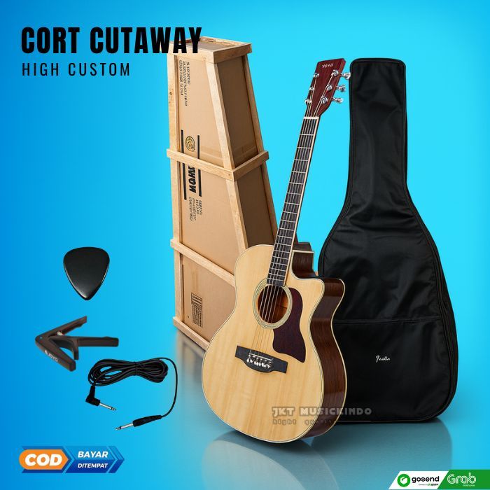 Gitar akustik elektrik CORT Guitar Akustik Elektrik Listrik CORT CUTWAY high quality