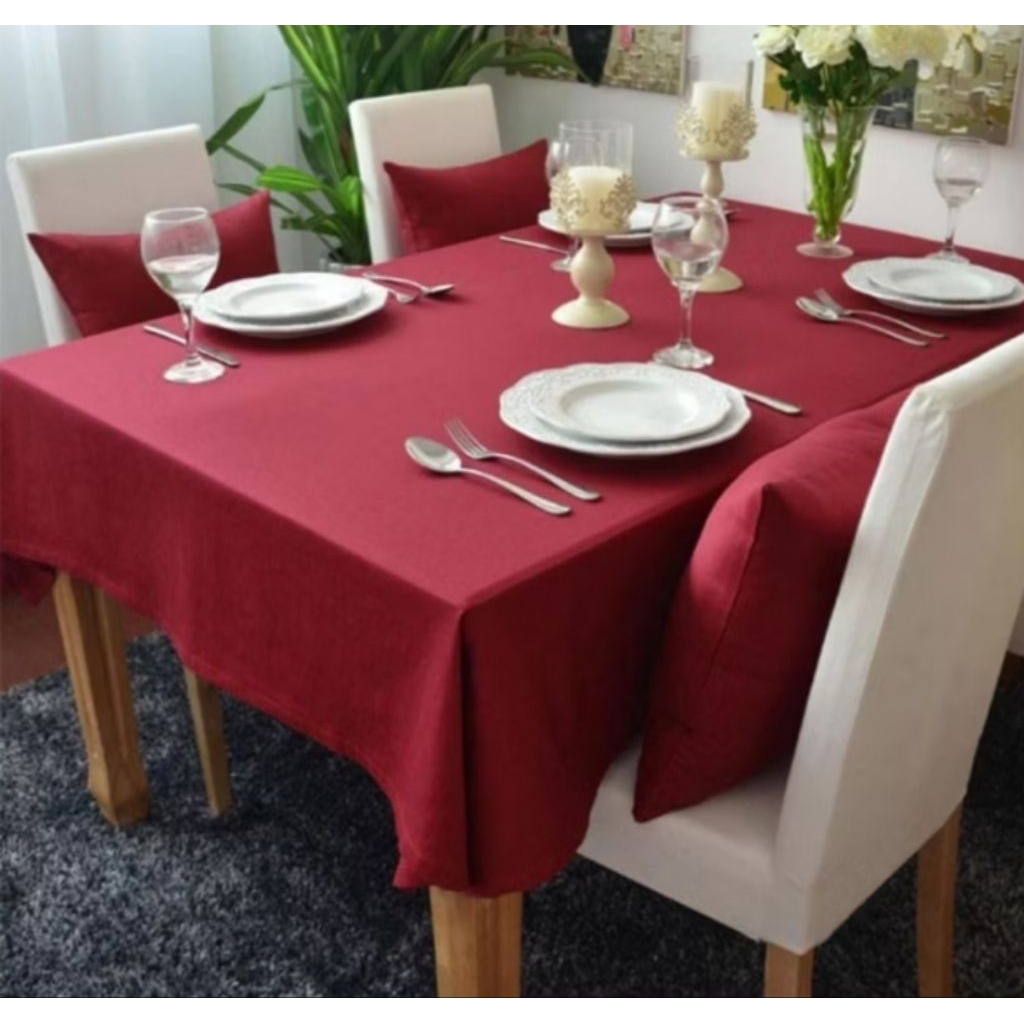 taplak meja serbaguna taplak meja kain polos taplak meja makan aestetic