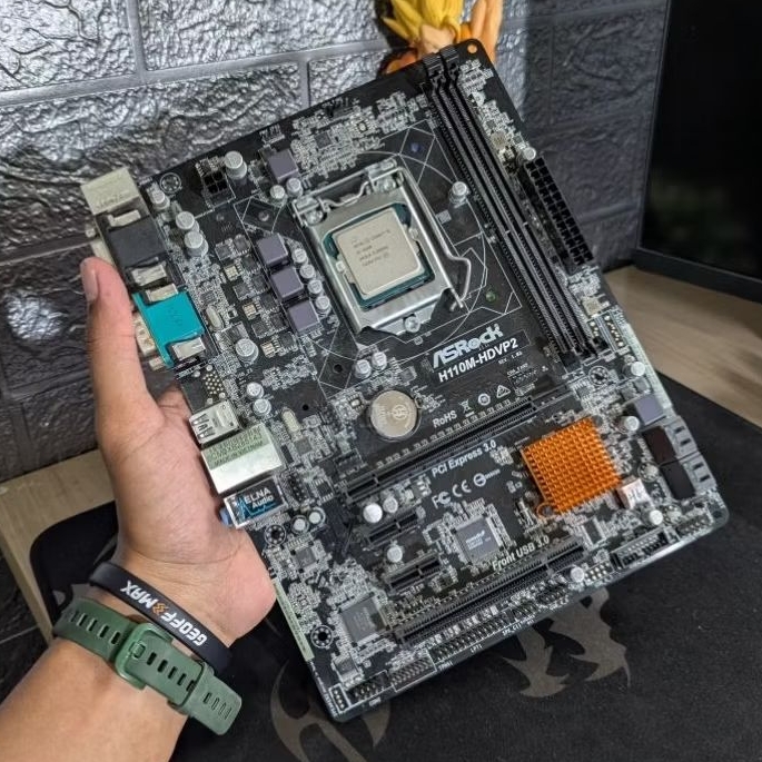 Paket intel core i5 Gen 6 6500 Plus Motherboard Asrock H110M mobo processor DDR4