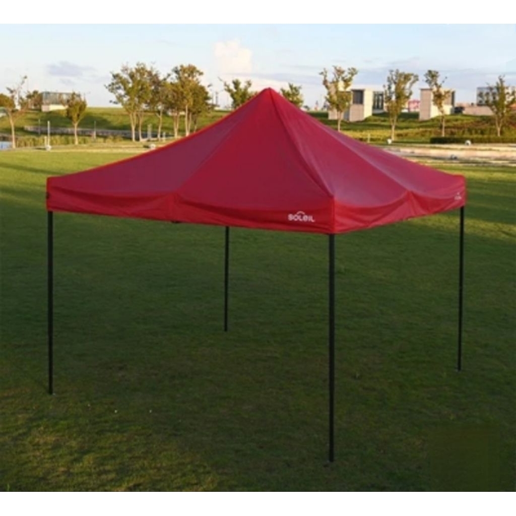 Gazebo tenda lipat Soleil 3x3 meter - Merah