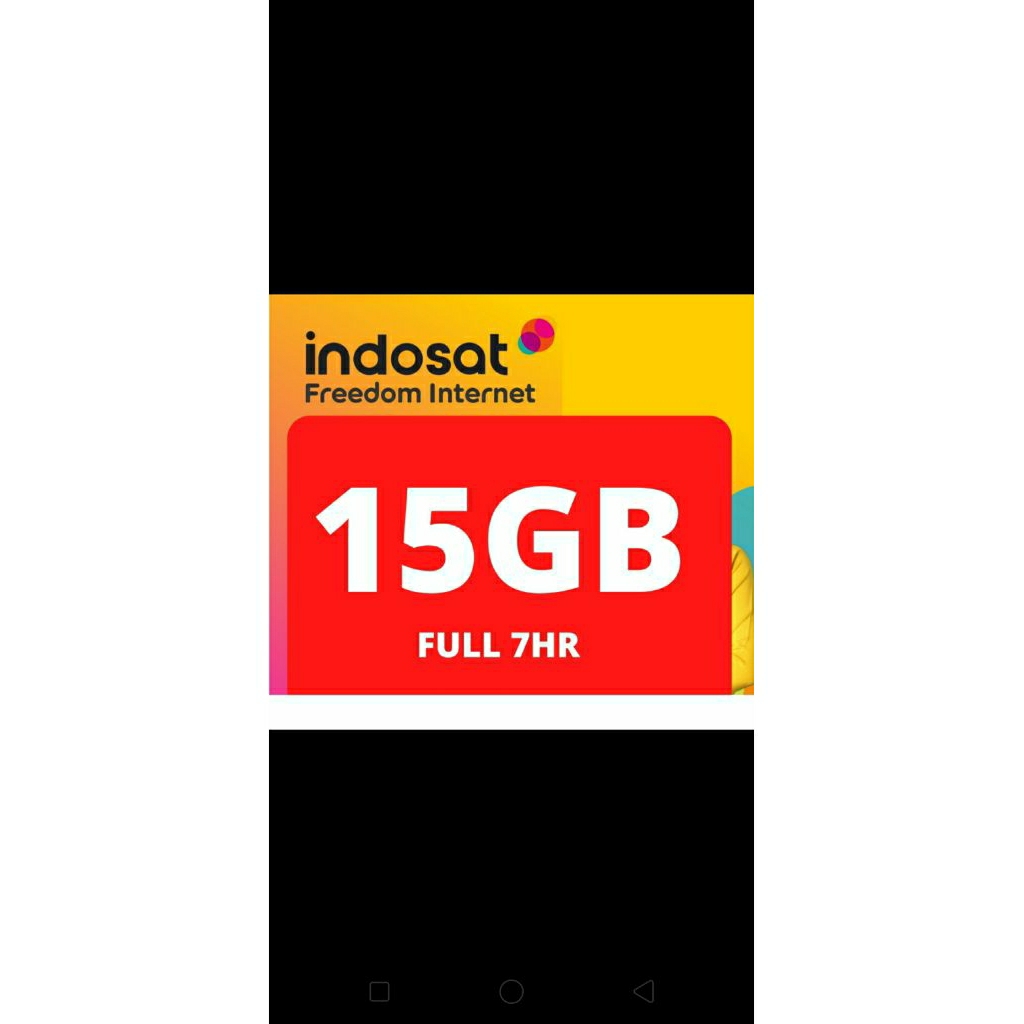paket data Indosat kuota 15 gb