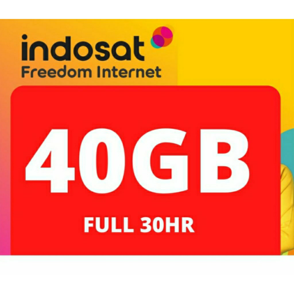 paket data Indosat kuota 40 gb