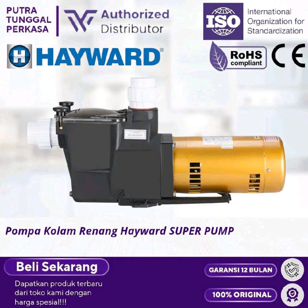 Pompa Kolam 1 HP Hayward Super Pump - Pompa Untuk Sirkulasi Kolam Renang