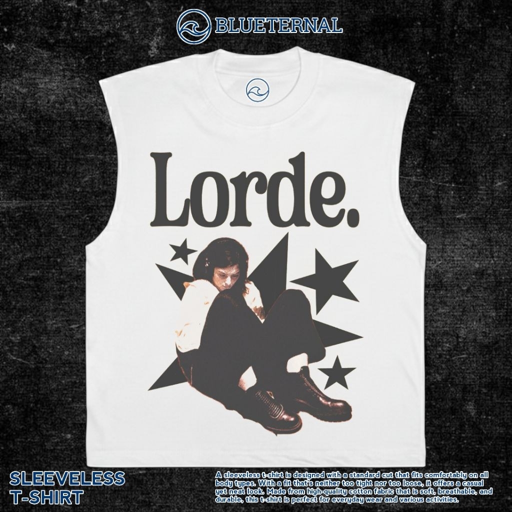 KAOS BAJU SINGLET LORDE | SINGLET PUTIH | SINGLET BAND | KAOS BAND | BAND METAL | LEKBONG PRIA | LEK