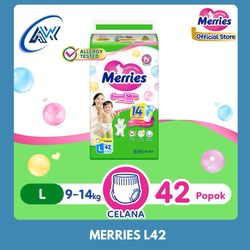 MERRIES PANTS L42 / POPOK MERRIES L42/ PAMPERS MERRIES L42