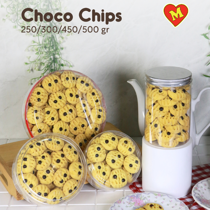 Kue Kering Choco Chips Merry Cookies-Multi Prima Rasa 250/300/450/500gr