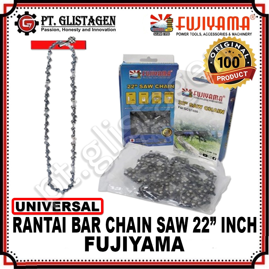 FUJIYAMA Rantai Chainsaw 22" inch Universal Rante Chain saw 22" in Rantai Mesin Pemotong Potong Kayu