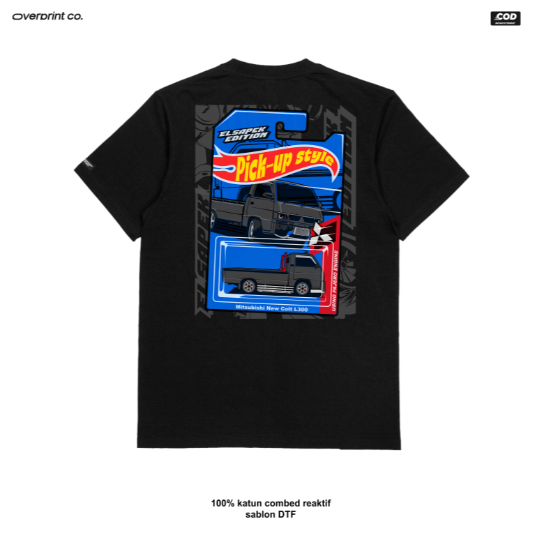 KAOS TRUK MITSUBISHI CANTER | KAOS CANTER STYLE HOT WHEELS, BAHAN KATUN COMBED