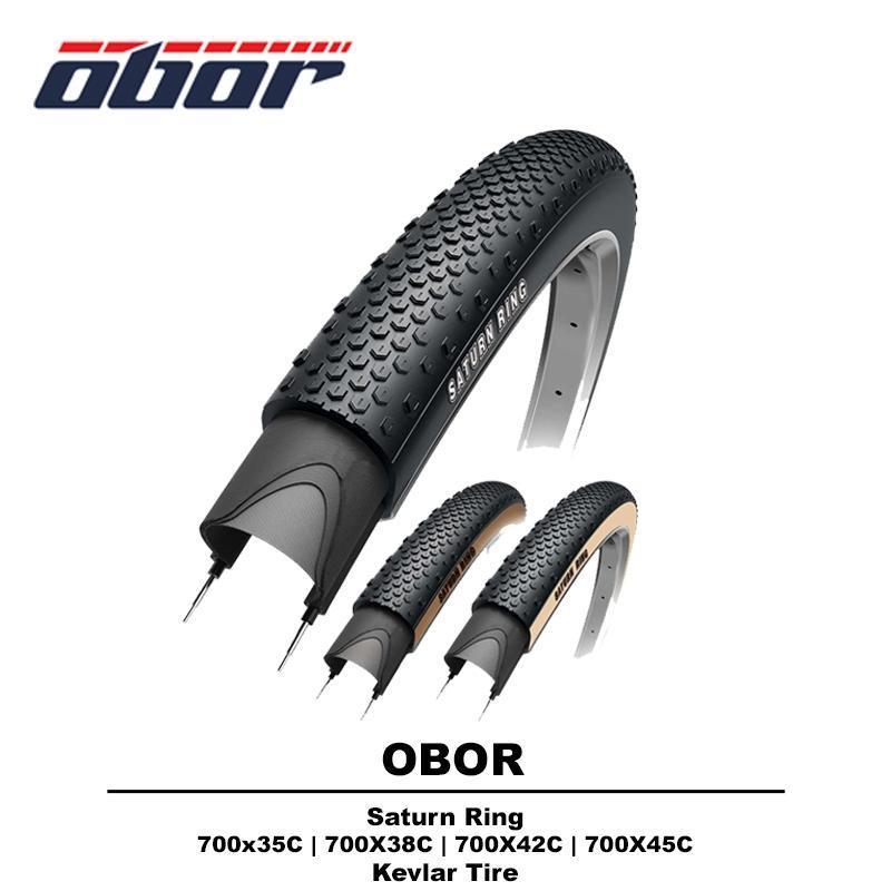 BAN LUAR OBOR SATURN RING 700X35C / 700X38C / 700X42C / 700X45C KEVLAR SEPEDA