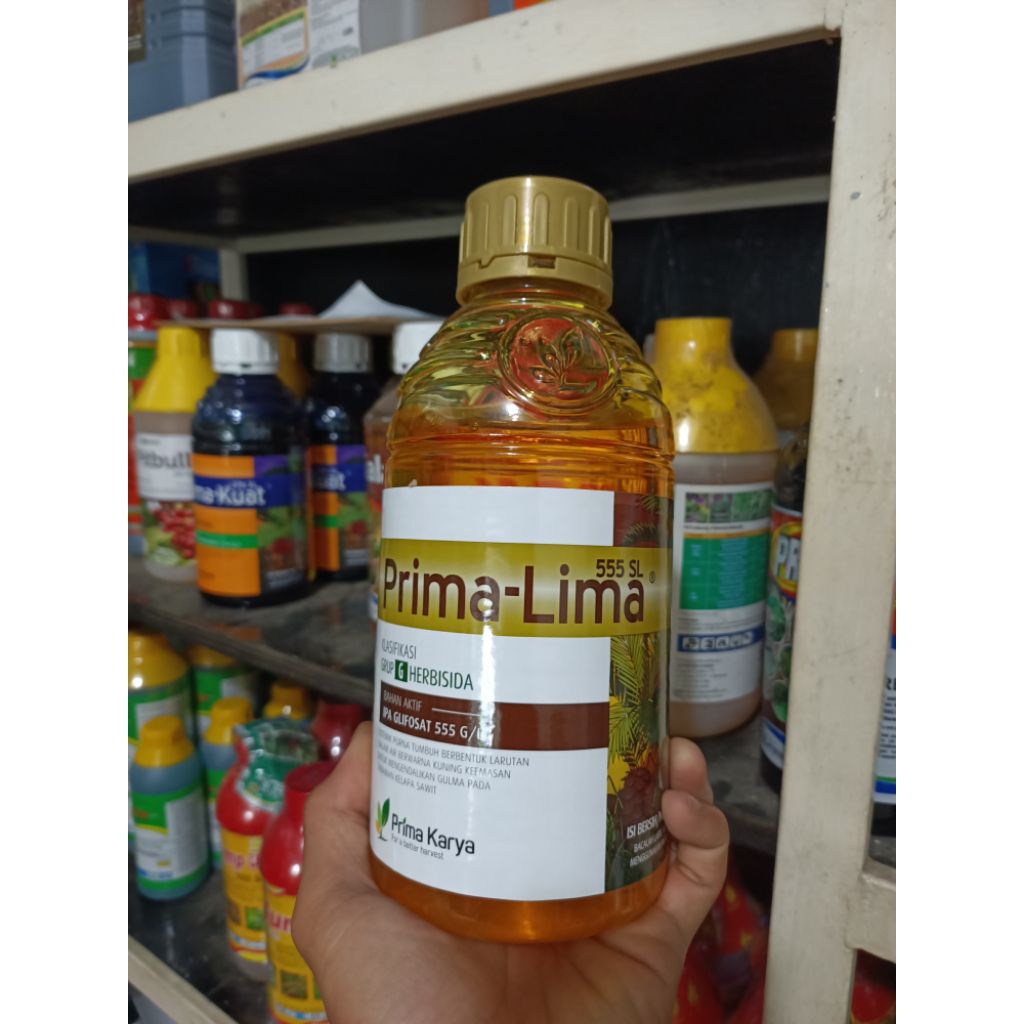 Herbisida PRIMA - LIMA 555SL 1L - PENGENDALI GULMA/RACUN RUMPUT BEKERJA SECARA SISTEMIK(SAMPAI AKAR)