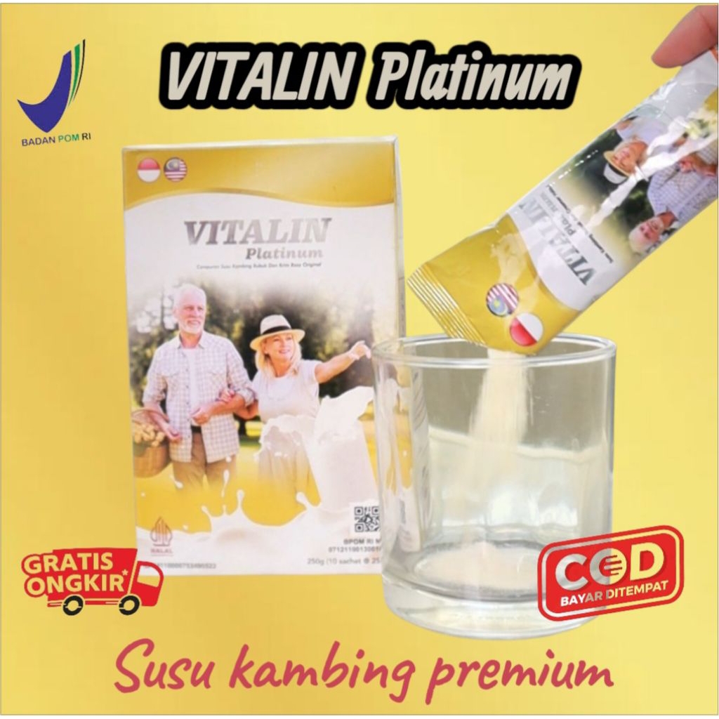 VITALIN Susu Tulang dan Sendi Dewasa, Susu Kambing Premium untuk Tulang Kerpos
