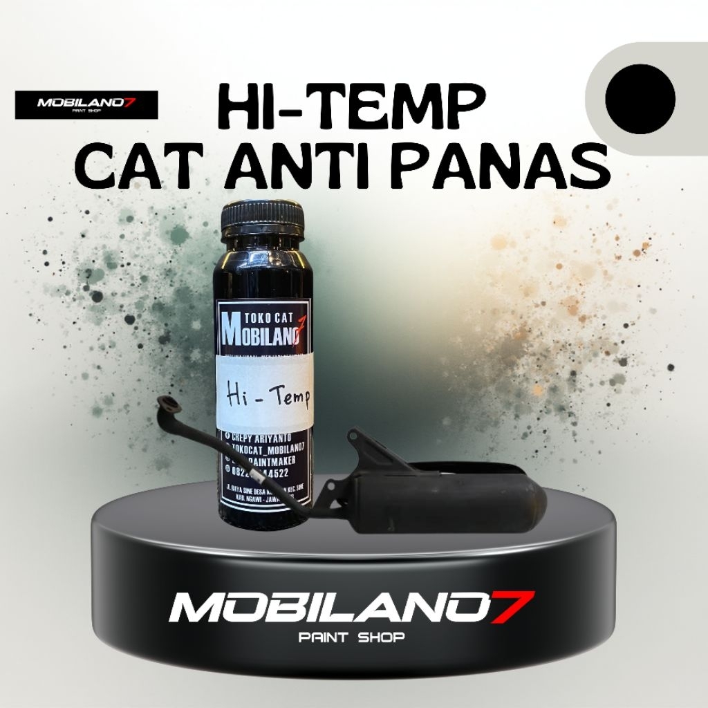 Cat knalpot Hi-Temp by Mobilano7 - Cat hitam knalpot - cat anti panas - cat kenalpot