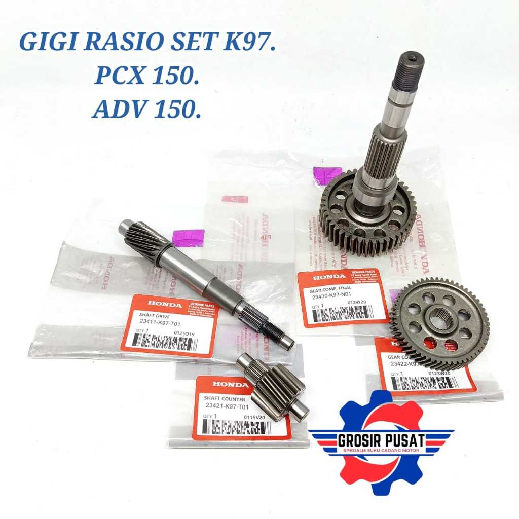 GEAR RASIO SET PCX 150 GIGI RASIO HONDA K97 ADV 150 GIR RASIO ORIGINAL PCX 150 GIGI RASIO ADV 150