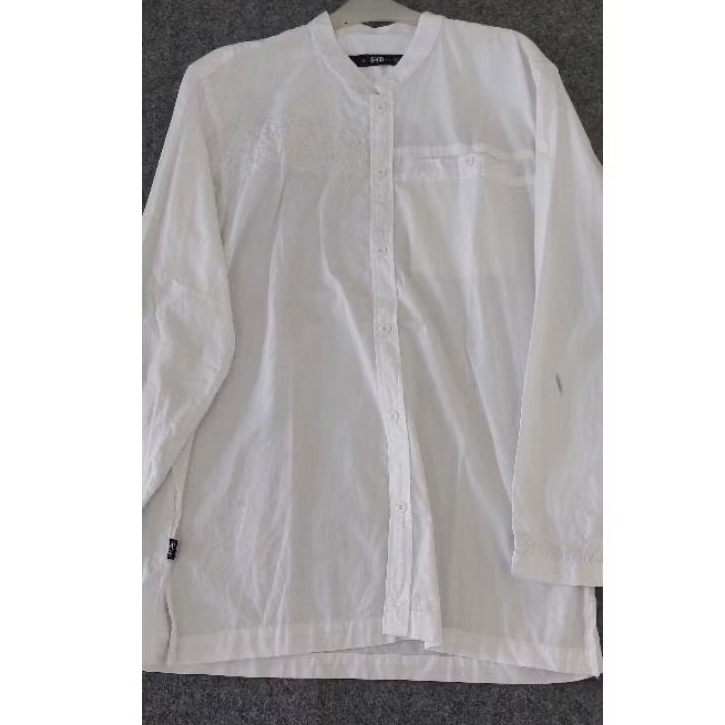 SYAHDIKA baju koko putih lengan panjang