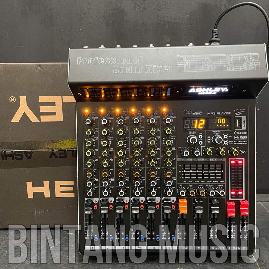 mixer ashley hero6 original 6 channel Ashley Hero 6