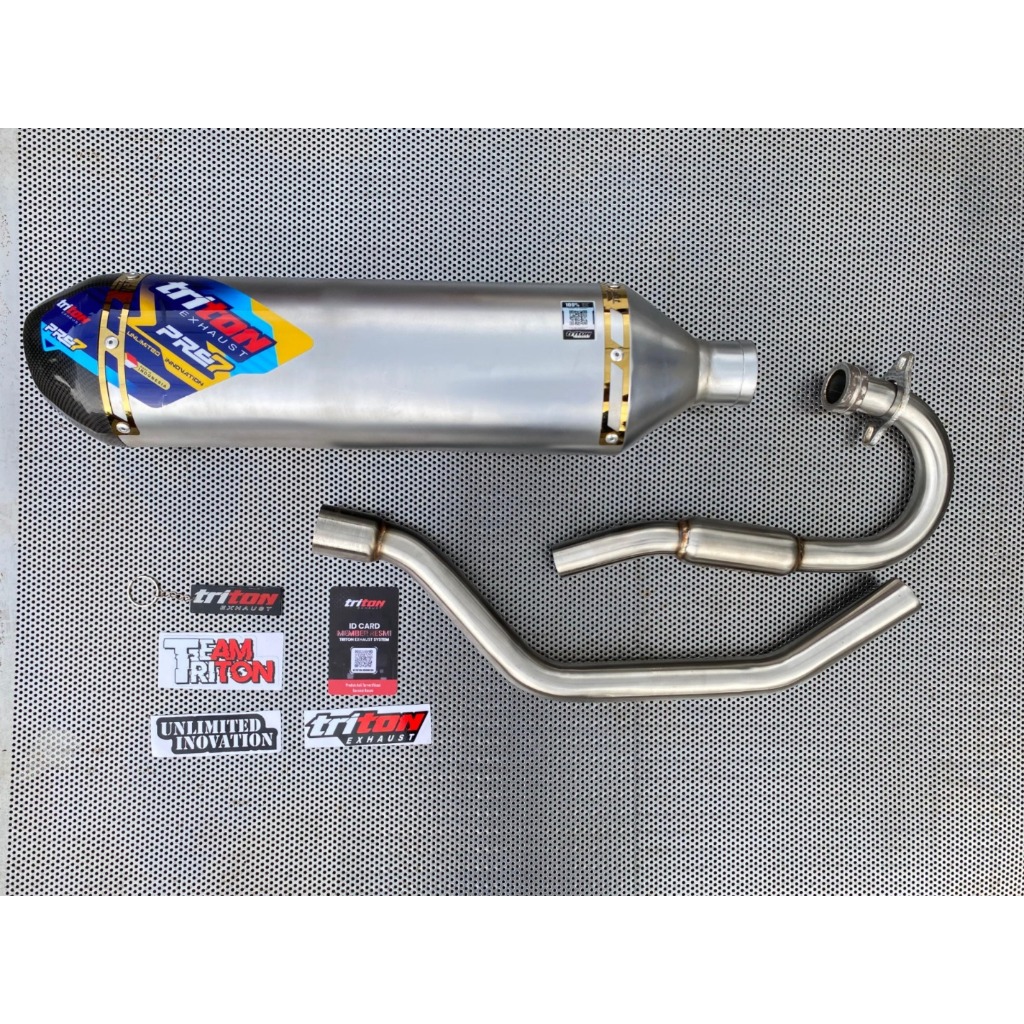 Knalpot Racing KLX 250, CRF 250 Original Triton Exhaust type Pro Seven Fullsystem