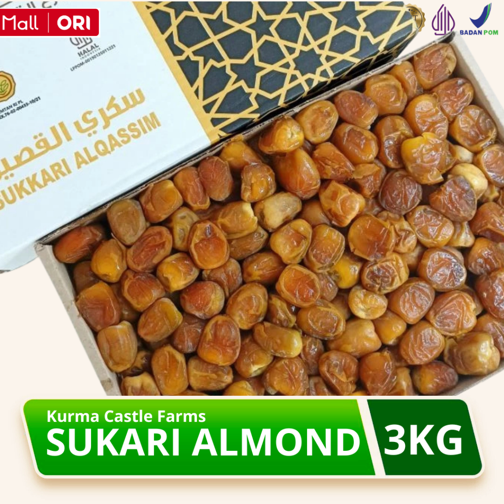 Castle Farms - Kurma Sukari 3 Kg / Qurma Sukkari 3kg Qorma Premium Asli Original