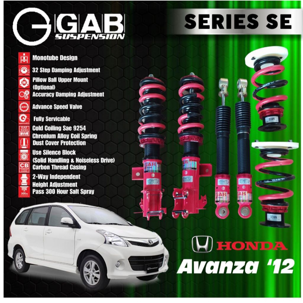 COILOVER SHOCKBREAKER GAB SE SERIES AVANZA XENIA 2012+ ORIGINAL