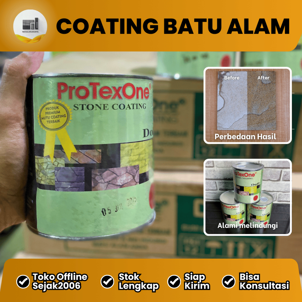 Coating Batu Alam ProtexOne – Doff  • Pelapis Batu Alam • Pengkilap & Pelindung Batu
