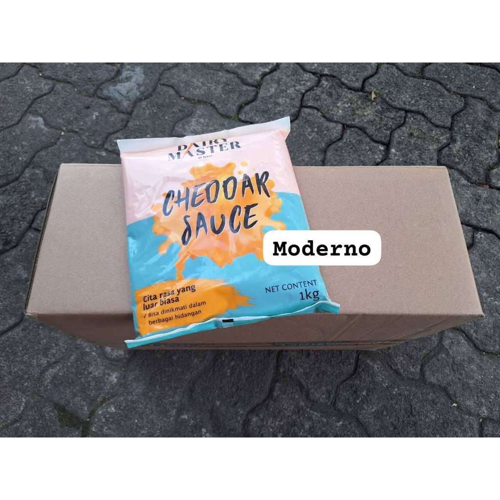 Dairy master Cheddar cheese sauce 1 kg Perkarton 12 pack - Dairy master cheddar sauce 1 kg
