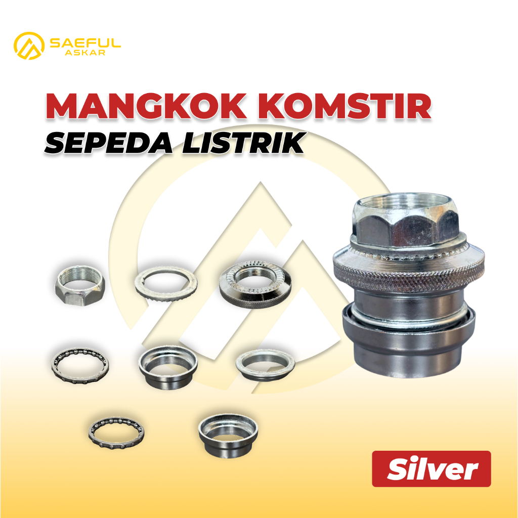 Head Set Komfork Mangkok Stir Sepeda Listrik