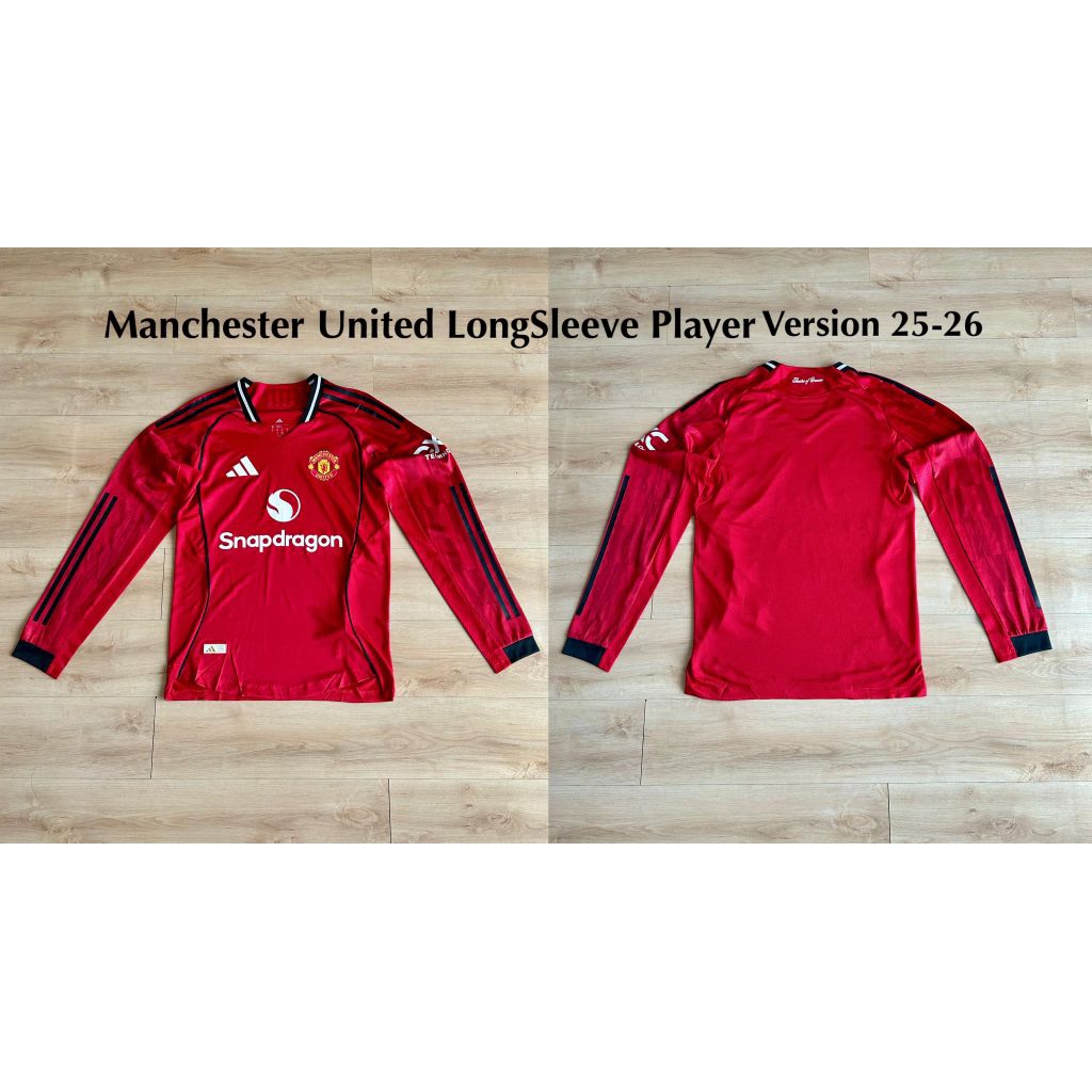 Official long sleeve player issue manchester united home 25-26 xl xxl aja.