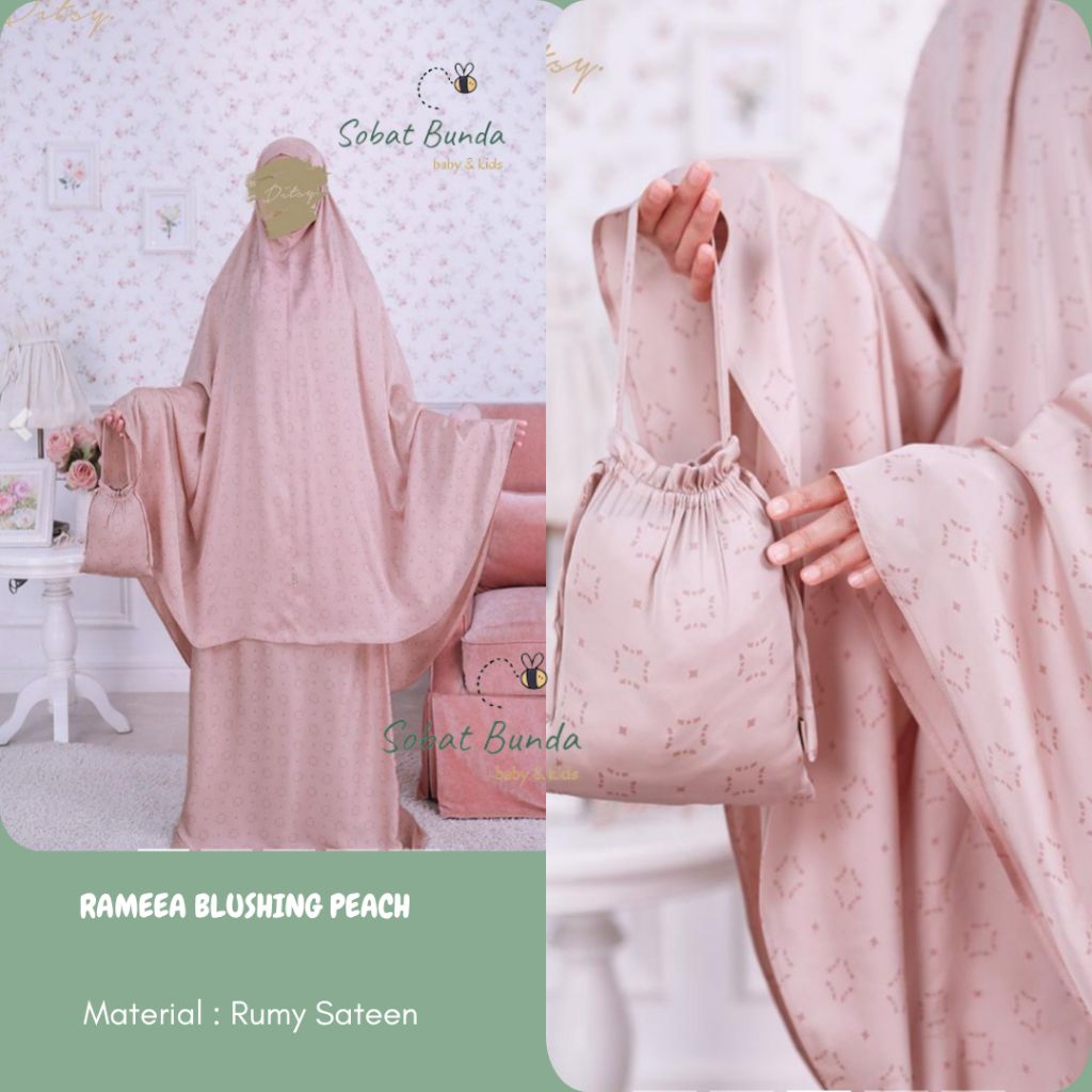 MUKENA DITSY - RAMEEA BLUSHING PEACH