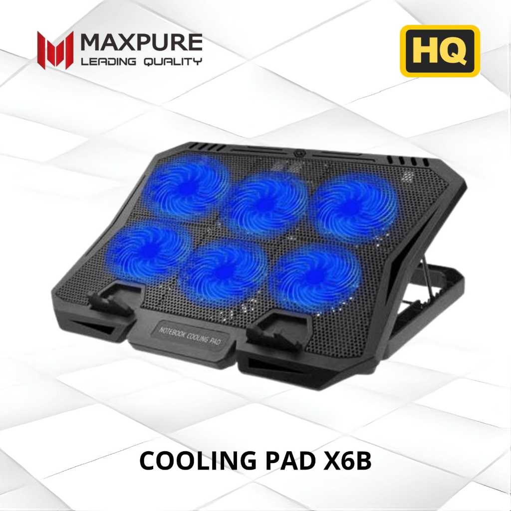 Fan Laptop Notebook X6B Gaming Cooler Pad 6 Fan 6fan x6 b x 6b