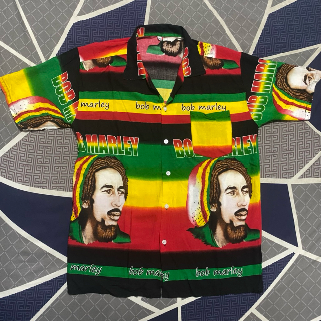 Kemeja Bob Marley Aop