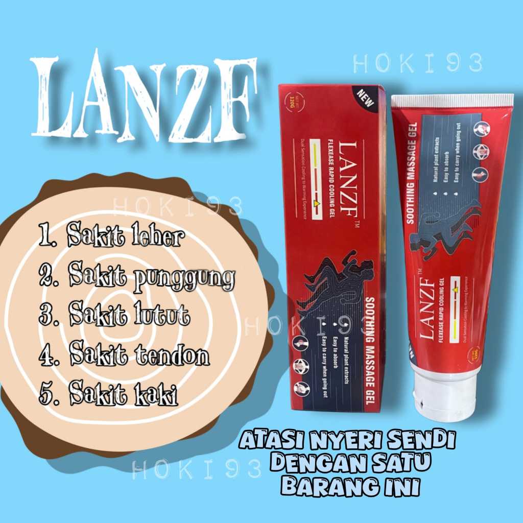 LANZF Krim Pijat Nyeri Sendi Efektif & Alami 120GR